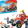 VEHICULE DE POMPIERS AVEC BIDON ENFLAMME - 71824