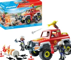 VEHICULE DE POMPIERS AVEC BIDON ENFLAMME - 71824