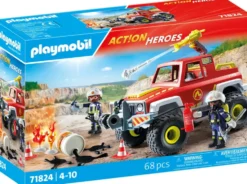 VEHICULE DE POMPIERS AVEC BIDON ENFLAMME - 71824