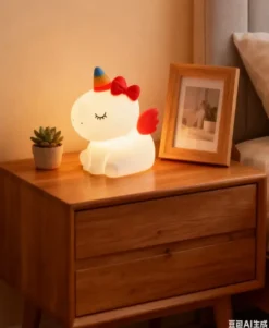VEILLEUSE SILICONE LICORNE