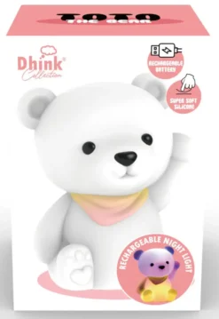 VEILLEUSE SOUPLE TOTO L'OURSON RECHARGEABLE