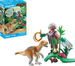 VELOCIRAPTOR ET EXPLORATEUR AVEC LASSO - 71823