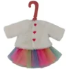 VETEMENT POUPEES - GILET FOURRURE ET JUPE TUTU
