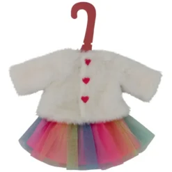 VETEMENT POUPEES - GILET FOURRURE ET JUPE TUTU