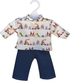 VETEMENT POUPONS - T-SHIRT ANIMAUX ET JEAN