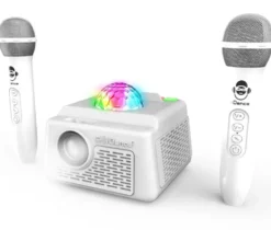 VIDEOPROJECTEUR AVEC 2 MICROS SANS FIL