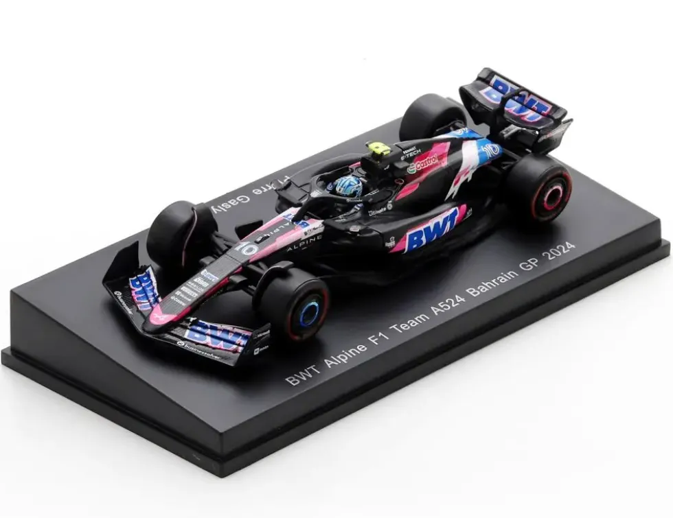 1/64 VOITURE ALPINE A524 N10 BWT ALPINE F1 TEAM GP BAHRAIN 2024 PIERRE GASLY