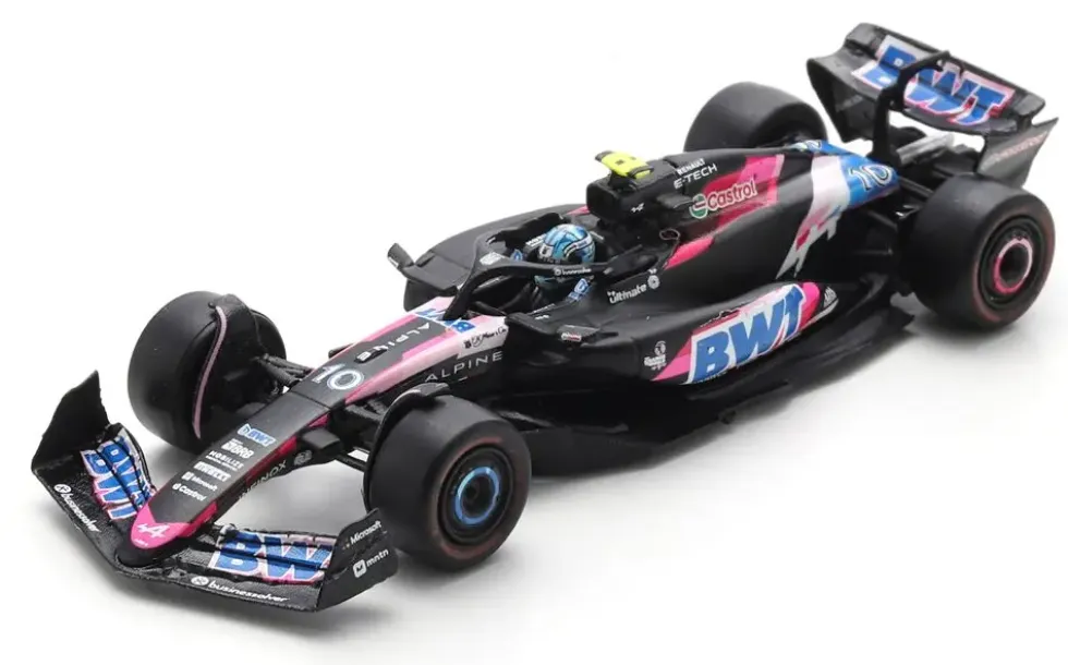 1/64 VOITURE ALPINE A524 N10 BWT ALPINE F1 TEAM GP BAHRAIN 2024 PIERRE GASLY
