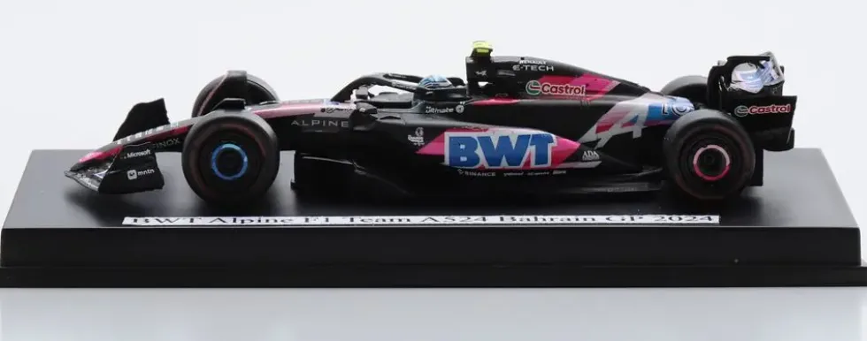 1/64 VOITURE ALPINE A524 N10 BWT ALPINE F1 TEAM GP BAHRAIN 2024 PIERRE GASLY