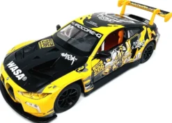 VOITURE BMW M4 GT3 WASA L&S JAUNE 1:24