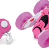 VOITURE CASCADEUSE ET LUMINEUSE ROSE RADIOCOMMANDEE 1:24