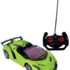 VOITURE DE COURSE CHROMEE RADIOCOMMANDEE 1:18