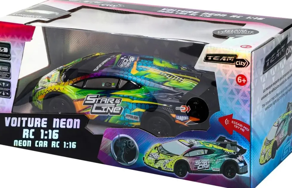 VOITURE NEON RADIOCOMMANDEE 1:16