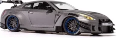 1/18 VOITURE NISSAN GT-R R35 LIBERTY WALK BODY KIT 2.0 ARGENT 2023