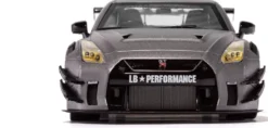1/18 VOITURE NISSAN GT-R R35 LIBERTY WALK BODY KIT 2.0 ARGENT 2023