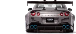 1/18 VOITURE NISSAN GT-R R35 LIBERTY WALK BODY KIT 2.0 ARGENT 2023