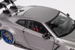 1/18 VOITURE NISSAN GT-R R35 LIBERTY WALK BODY KIT 2.0 ARGENT 2023