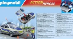 VOITURE POLICE AVEC SIRENE ET GYROPHARE - 71729