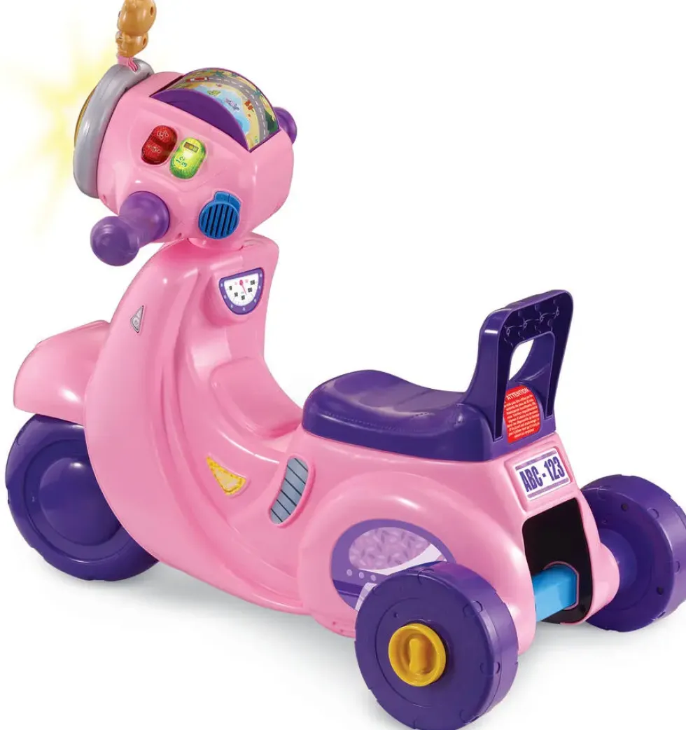 VTECH BABY - PORTEUR SCOOTER INTERACTIF 3 EN 1 ROSE