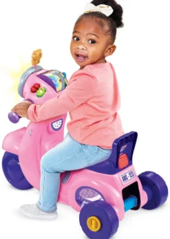 VTECH BABY - PORTEUR SCOOTER INTERACTIF 3 EN 1 ROSE