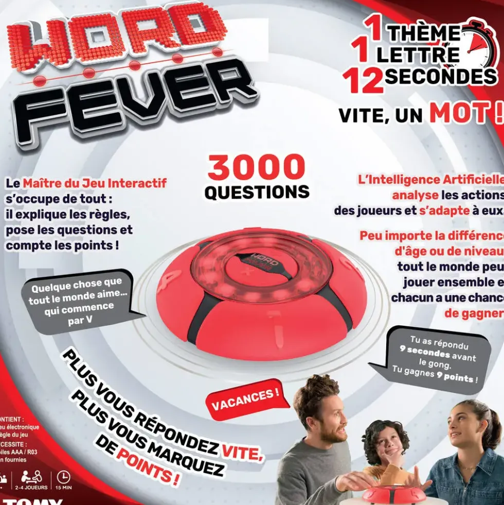 WORD FEVER - JEUX FAMILLE ELECTRONIQUE