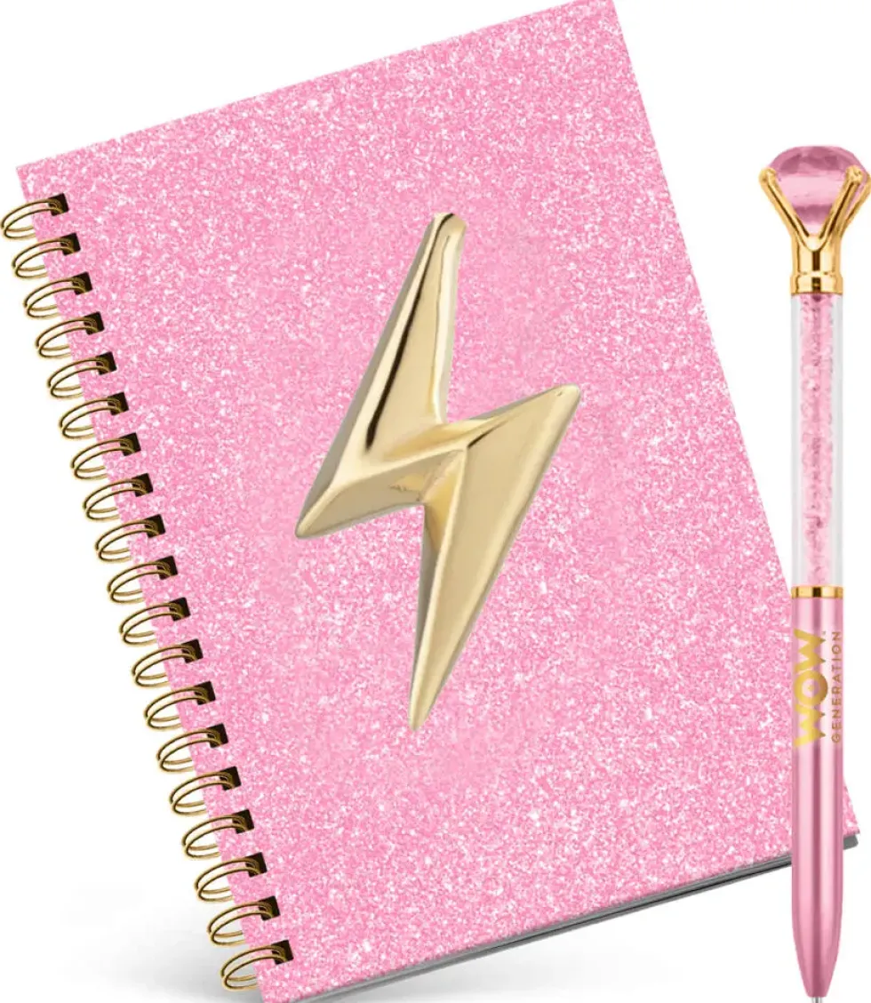 WOW GENERATION - SET CADEAU CARNET FANTAISIE ET STYLO DIAMANT
