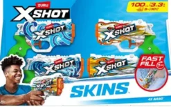 XSHOT WATER FAST-FILL SKINS PACK DE 4 NANO BLASTER