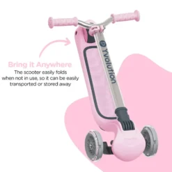 Y GLIDER AIR ROSE - TROTTINETTE 3 ROUES LUMINEUSES