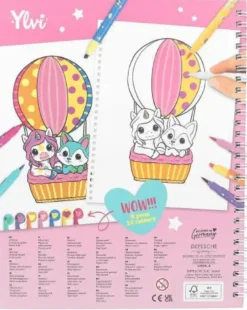 YLVI ALBUM A COLORIER AVEC SET CRAYONS