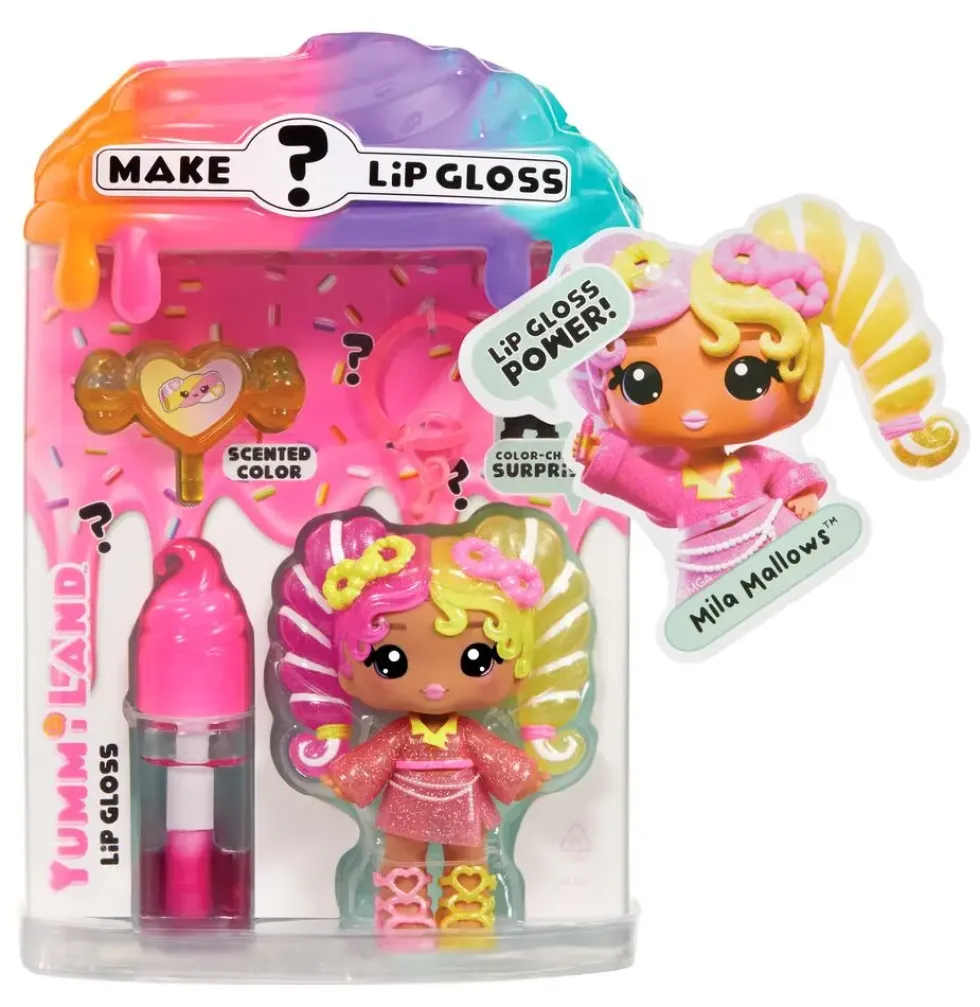 YUMMILAND MYSTERY LIP GLOSS POUPEE - MILA MALLOWS