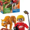 ZOO : TIGRE ET VISITEUR 72089